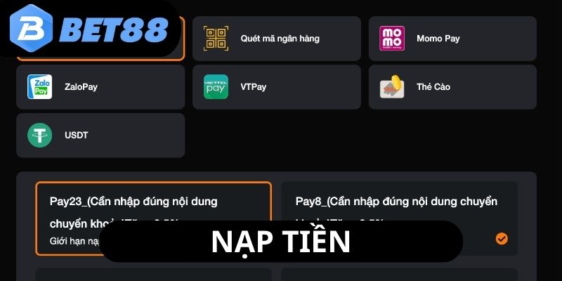 nap-tien-san-choi-de-dang-voi-nhieu-phuong-thuc-duoc-trien-khai